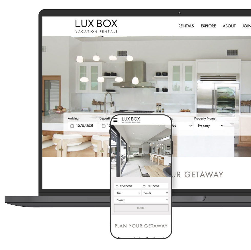 Liverez Vacation Rental Software Website Design