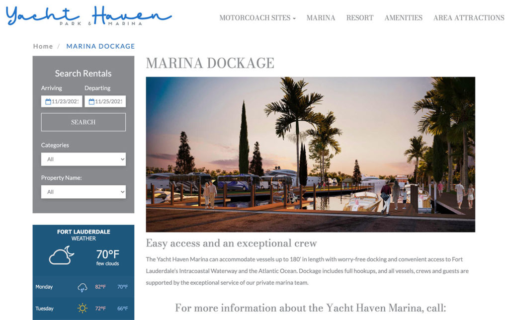 webdesign for luxury vacation rentals