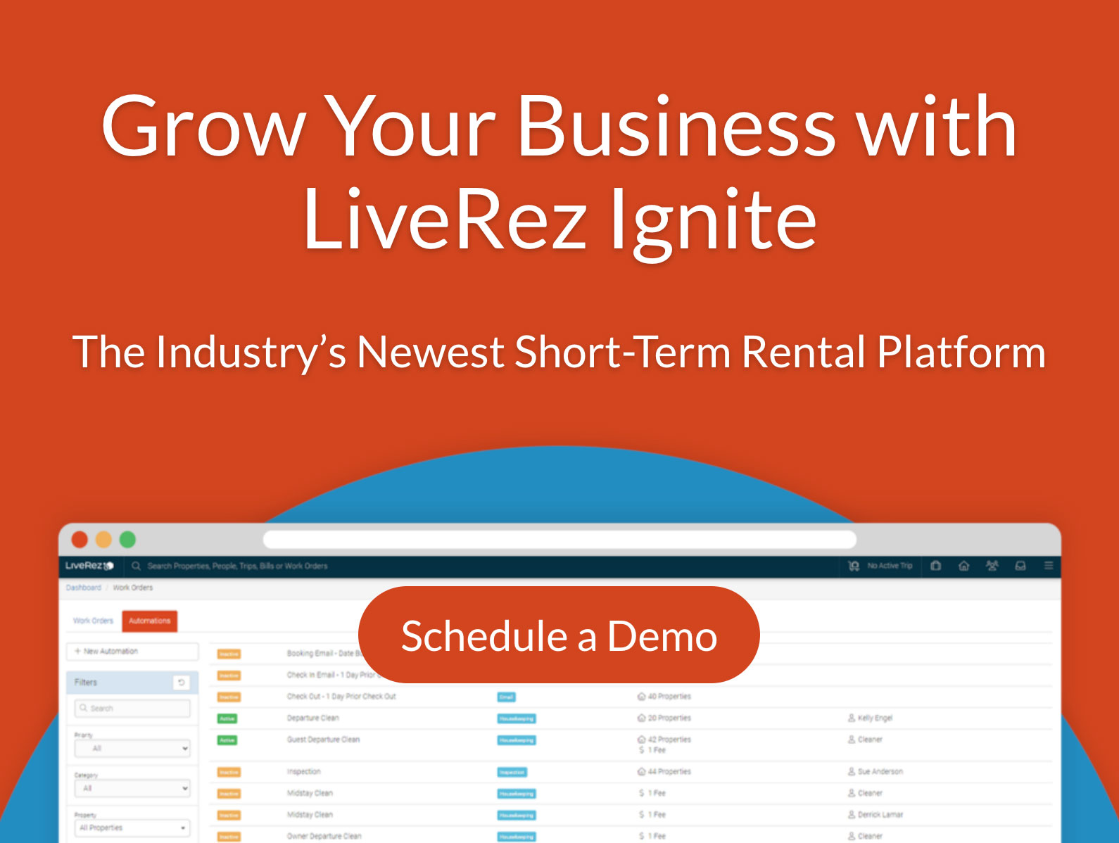 Liverez Vacation Rental Software Website Design